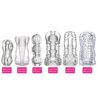 Male Masturbator Cup Soft Pussy Sex Toys Transparent Vagina Adult Endurance Exercise Sex Products male glans exerciser