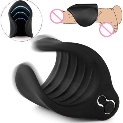 10 Strong Vibration Ghost Exerciser Adult Sex Toy for Men Penis Massager Male Masturbator Delay Lasting Trainer Vibrator for Men