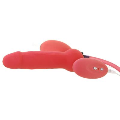 Ouch! Inflatable Vibrating Silicone Dildo