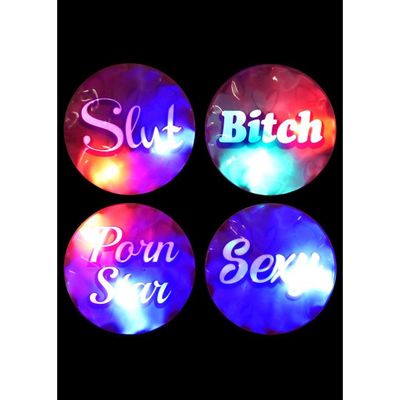 Pipedream - Bachelorette Party Favors Flashing Light Party Stickers (Pink)