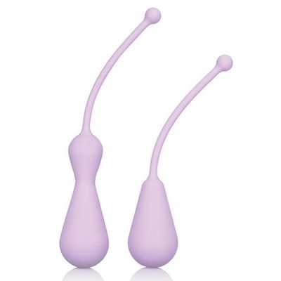 California Exotics - Dr. Laura Berman Silicone Weighted Kegel Exercisers Set (Pink)