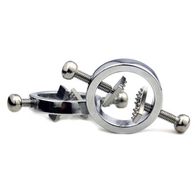 1 Pair Stainless Steel Nipple Clamps Fetish Torture Play Metal Breast Clips Nipple Retraction Corrector For Women