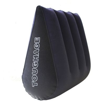 TOUGHAGE PVC Flocking Triangle Aid Pillow Inflatable Sex Furniture For Couples Magic Position Back Cushion Bolster Air Mattress