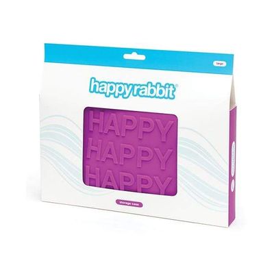 Love Honey - Happy Rabbit WOW Storage Zip Bag Large (Purple)