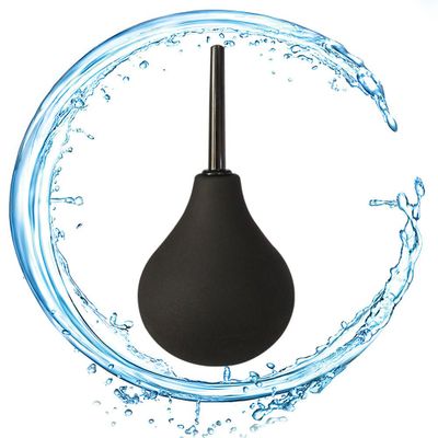 New type Anal Vaginal Cleaner Medical Silicone Ball  Cleaning Douche body for Men and Women Adultes Health Cleaner 224ML Black