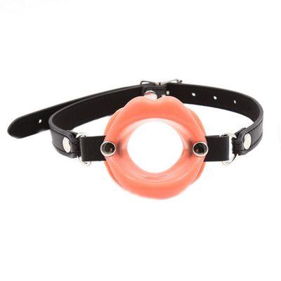 SM Sexy Erotic Suit Adult Sex Toys Goods Leather Handcuff Bondage Slave Leather Lips Gay Flip Fetish Pouting Restricted H5