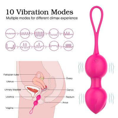10 Speed Remote Control Wireless Vibrating Vaginal Ball Love Vibrator Egg Sex Toys USB Charged Kegel Balls Vagina Tight Exercise