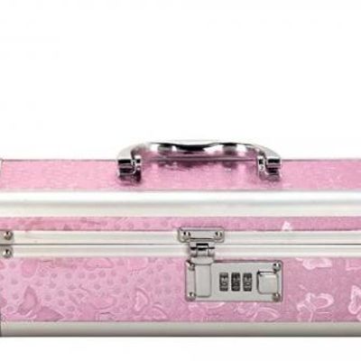 Lockable Vibrator Case Small Pink