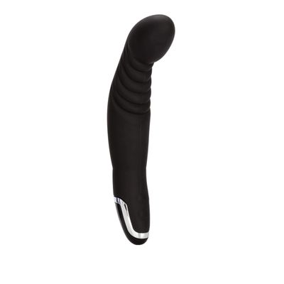 California Exotics - Dr Joel Kaplan Silicone Ridged P Prostate Massager (Black)