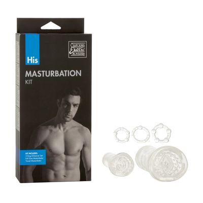 California Exotics - His Soft Stroker Masturbation Kit (Clear)