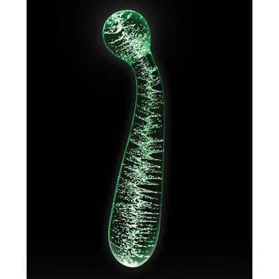 NS Novelties - Firefly Glow In The Dark Glass G Spot Wand Massager (Clear)