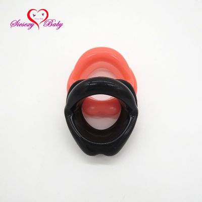 Slave Bondage Restraints Lips Mouth Gag Oral Fixation mouth stuffed Adult Games For Couples Flirting Sex Products Toys AB1636