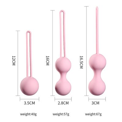 Safe Silicone Kegel Balls Vagina Tighten Training Exercise Gadget Sex Toy for Women Ladies Running Yoga Geysha Ball