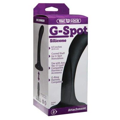 Doc Johnson - Vac U Lock G Spot Silicone Dong Attachment (Black)