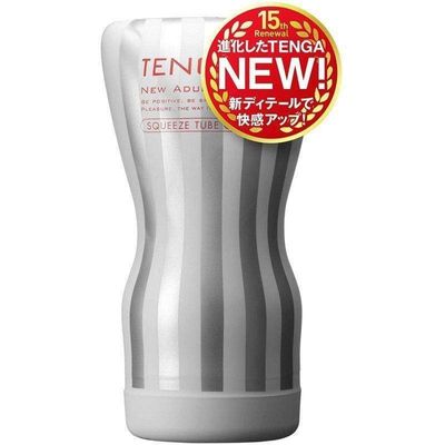 Tenga - New Squeeze Tube Cup Masturbator Soft (White)