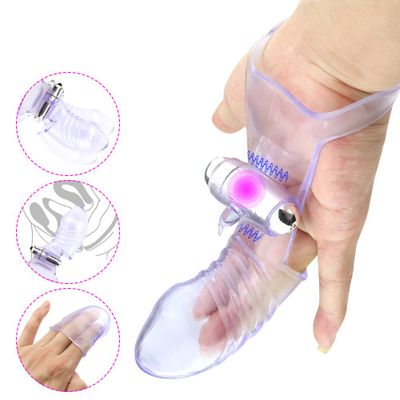 Buy Finger Sleeve Vibrator Female Masturbator G Spot Massage Pussy