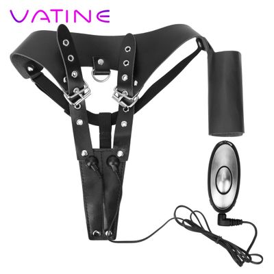 VATINE Adult SM Games Electric Shock Pants Chastity Pants Sex Toys Electric Shock Lesbian Clitoral Stimulation