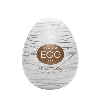 Tenga - Masturbator Egg Silky II (White)
