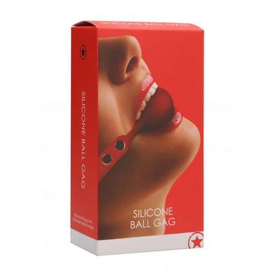 Ouch! Silicone Ball Gag &#8211; Red