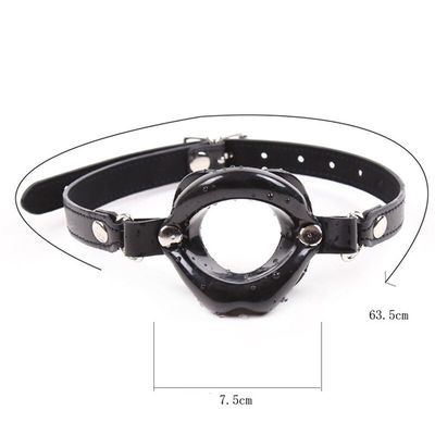 Erotic Blowjob Leather O Type Mouth Gag BDSM Bondage Restrictions Fetish Slave SM Products For Adult Games Sex Toys For Couples