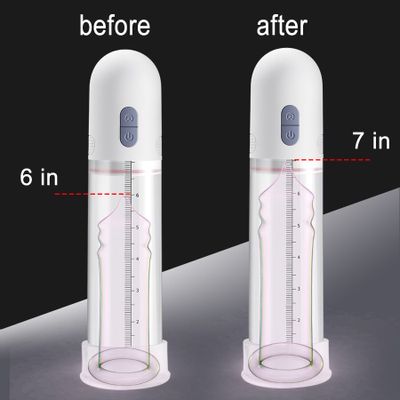 HWOK Automatic Penis Enlargement exercise tools Vibrator Penis Pump Trainer Extender sex toys for man Male Masturbator Enlarger