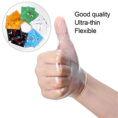 100/200 pcs Bulk Condom plus size 55mm width premium Smooth Natural Latex Condoms XL Thin Rubber