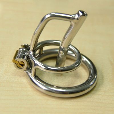 Stainless Steel Stealth Lock Bondage Ring Male Chastity Cock Cage Device Adult Sex Toy