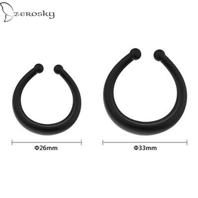 2pcs Male Foreskin Resistance Ring Corrector Curing Ring Men Exerciser Enhancer Penis Training Sleeve Time Delay Device