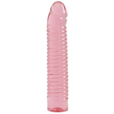 Vivid Ribbed Jellie Cock Sunrise &#8211; Pink