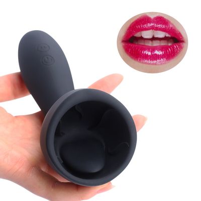 Penis head vibrator Male Vibrator Tongue Licking Glans Massager Endurance Masturbator Penis Head Stimulator Sex Toys for Men