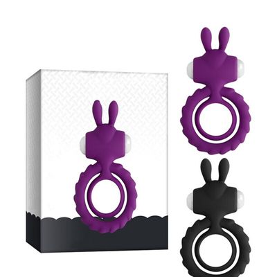 Soft Silicone Dual Vibrating Cock Ring Dick Penis Ring Cockring Adult Sex Toys for Men for Couples Enhancing Harder Erection