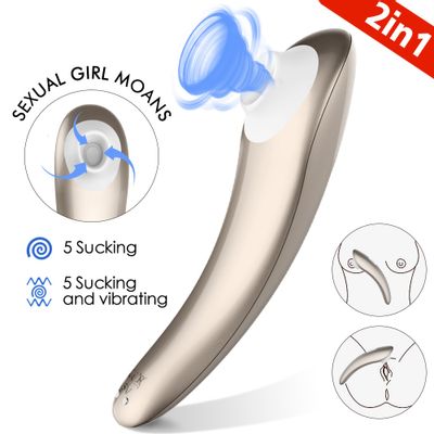 Clit Nipple Sucking Suction G-spot Vibrator Dildo Stimulator 10 Suction Modes Waterproof Rechargeable Sex Toys For Women Couples