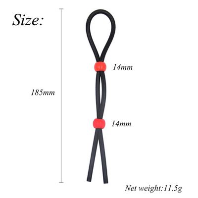 Adjustable Penis Ring Rope Sex Toys For Adults Men Silicone Ejaculation Delay Cock Scrotum Ring Male Lasting Cockring