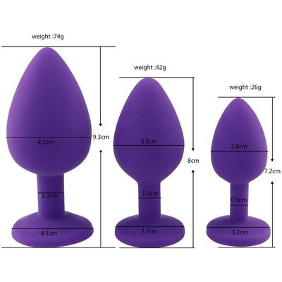 Soft Silicone Anal Butt Plug For Adults Sex Anal Dildos For Men With Bullet Vibrator For ass Sex Toys Shop for Gay Men But Plug