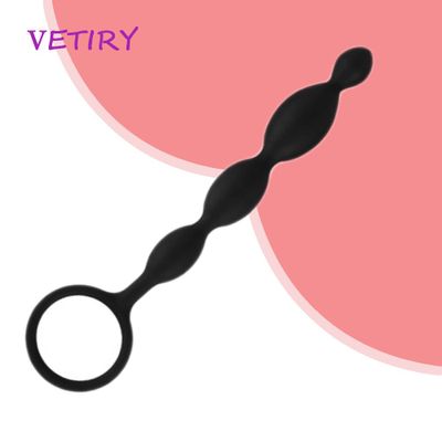 VETIRY Super Long Anal Plug Silicone Anal Bead Sex Toys for Women Men Prostate Massage G-spot Massage Stimulation Sex Products