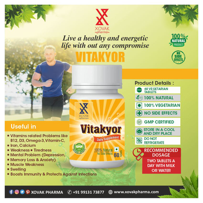 Xovak Pharma Ayurveda & Herbal Tablets For Female Fertility + Multi-Vitamins Combo Pack 2