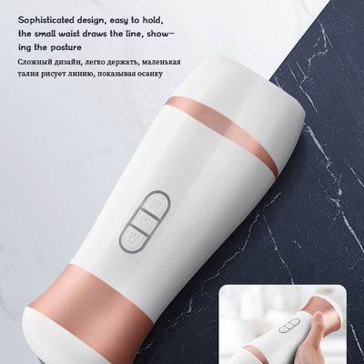 Men Electric sucking vibrating Aircraft Cup USB Charging Intelligent Voice Vagina Real Pussy Male Masturbation Adult Toy For Men