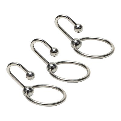 IKOKY Penis Plug Male Chastity Device Urethral Dilator Penis Rings with Head Ring Stainless Steel Catheter Sound Beads