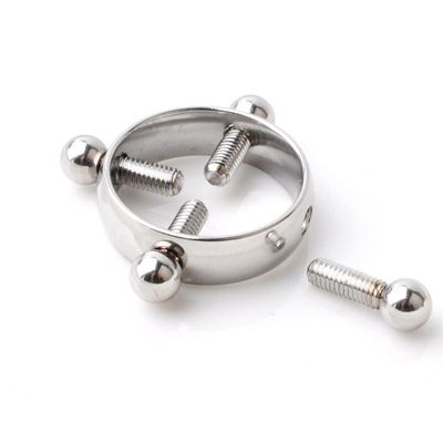 Sexy Jewelry Decoration Stimulate G Point Painless Adult Sex Toy For Couple Stainless Steel Non-Stinging Nipple Clamps Ring