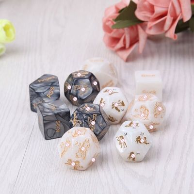 5Pcs/Set Sex Dice Adult Erotic Romance Humour Game Bachelor Party Gift Love Dice Posture Sexo Bdsm Restraints Gamble Toys