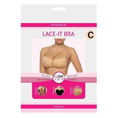 Bye Bra - Lace and Push Up Lace-It Bra Cup C (Nude)