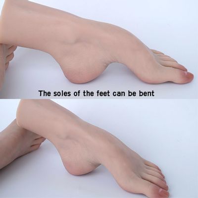 Sexy Foot Model Adult Female Shooting Props Fetish Soles Toes Simulation Liquid Silicone soft soles  bare toes ZISHINE TGJ36