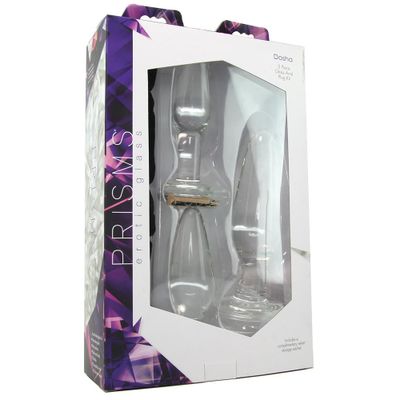 PRISMS Dosha 3 Piece Glass Anal Plug Kit