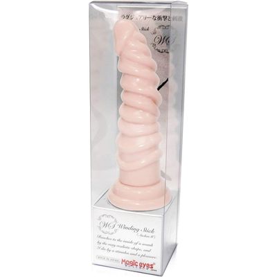 Magic Eyes - Winding Stick Sucker M Dildo (Beige)