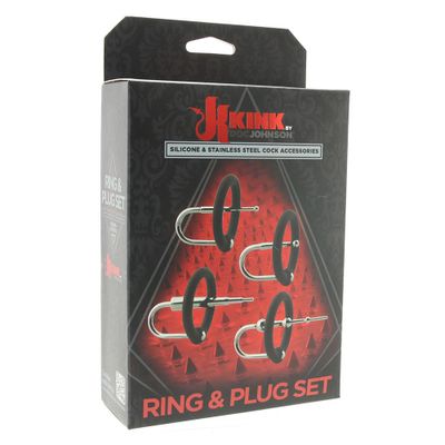 Kink Stainless Steel Ring & Urethral Plug Set