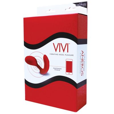 Aneros - Vivi Rechargeable Vibrating App-Controlled Stimulator (Red)