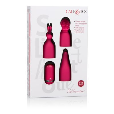 California Exotics - Silhouette S22 Rechargeable Bullet Vibrator with Attachments (Pink)