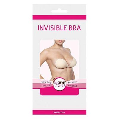 Bye Bra - Invisible Strapless Reusable Bra Cup C (Beige)