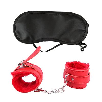 2020 Accessories Adjustable PU Leather Plush Hand Cuffs Ankle  For Sex Bdsm Toys Restraints Sex Bondage Adult Games