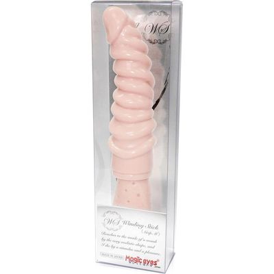 Magic Eyes - Winding Stick Grip M Dildo (Beige)